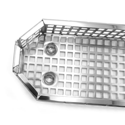 Perforated Optic Sterilization Tray with Lid – Stainless Steel Scope Basket