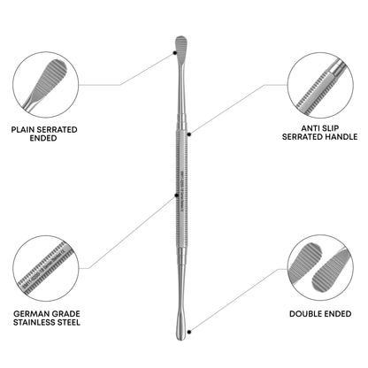 Howard Bone File #12 – Double Ended Plain Serrated, 18.5cm