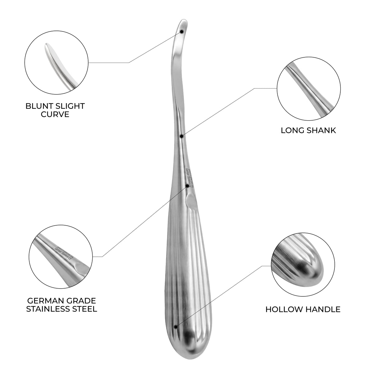 Crego Periosteal Elevator Blunt – Curved