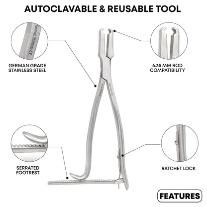 STR Rod Holder 25cm 6.35mm Stainless Steel – Adjustable Rod Holder System