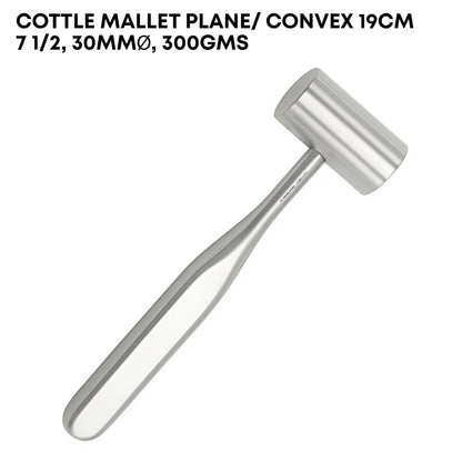 Cottle Mallet Plane/Convex 19cm 7½" 30mm Ø 300g