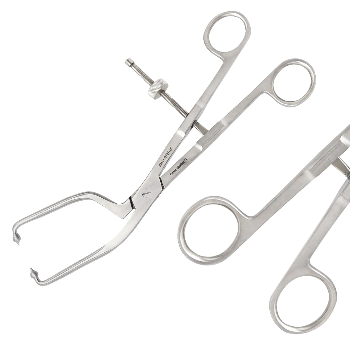Pelvic Reduction Forceps, 24.5 cm, Long Pointed Ball Tips – German Grade Stainless Steel