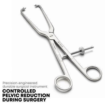 Pelvic Reduction Forceps 25cm Short Pointed Ball Tips Orthopedic Surgical Instrument