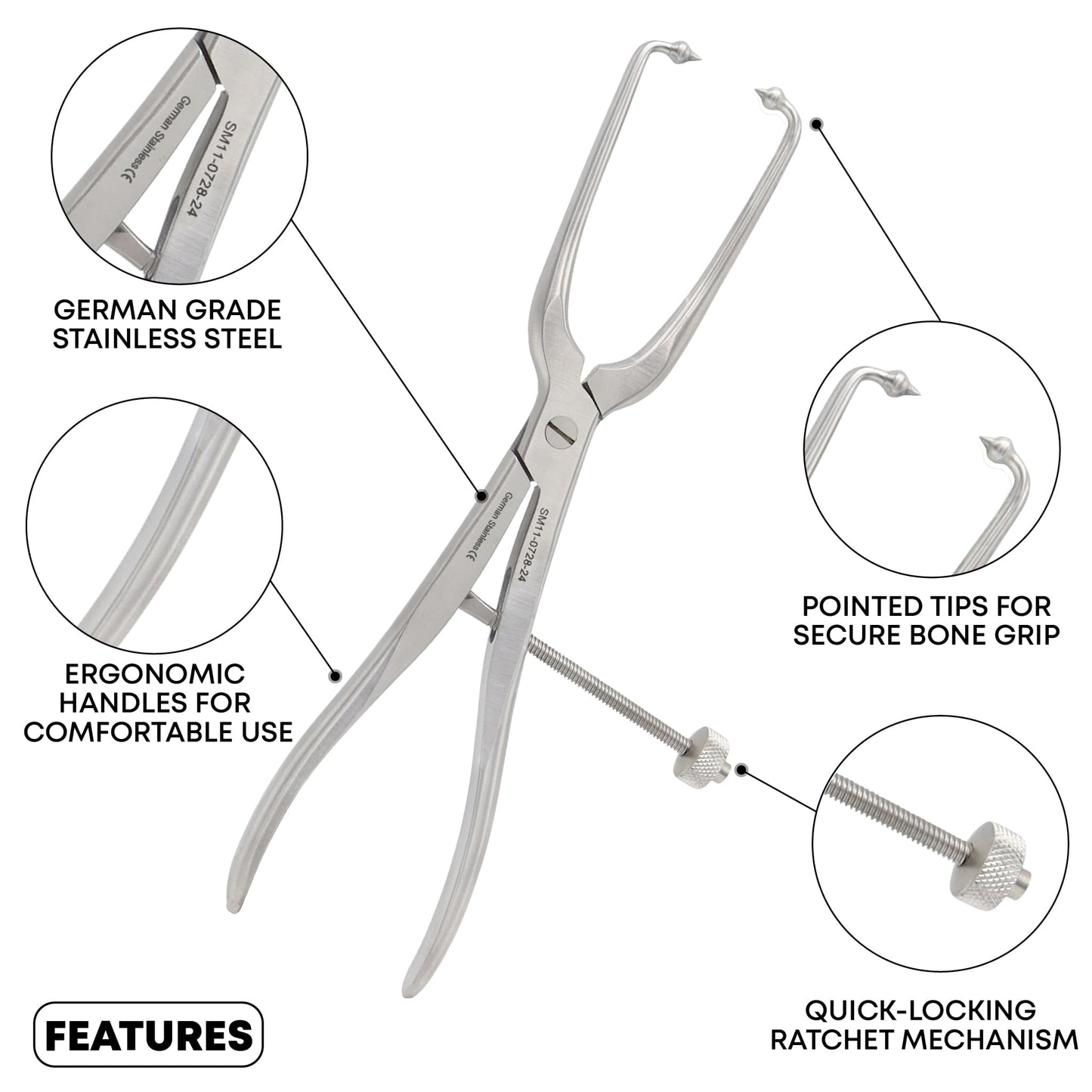Pelvic Reduction Forceps 24cm