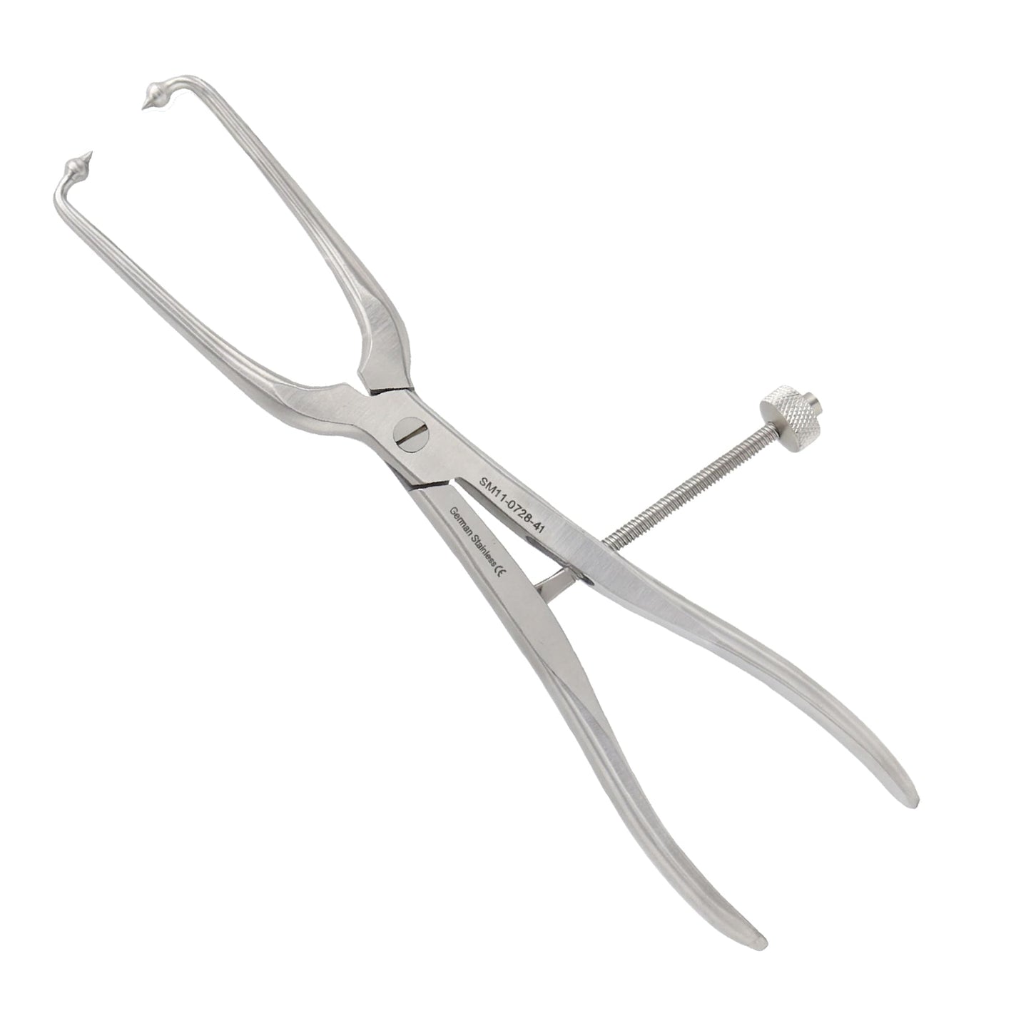 Pelvic Reduction Forceps 41cm Long Pointed Ball Tips