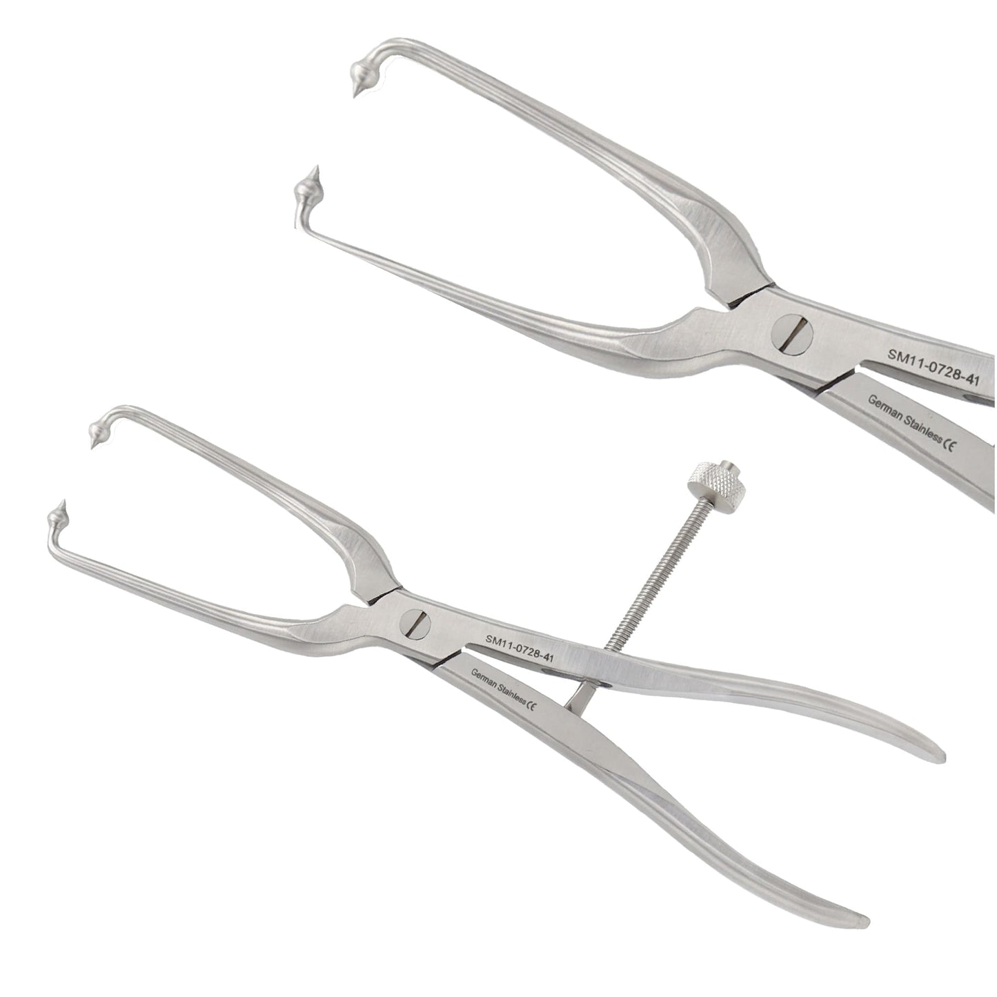 Pelvic Reduction Forceps 41cm Long Pointed Ball Tips