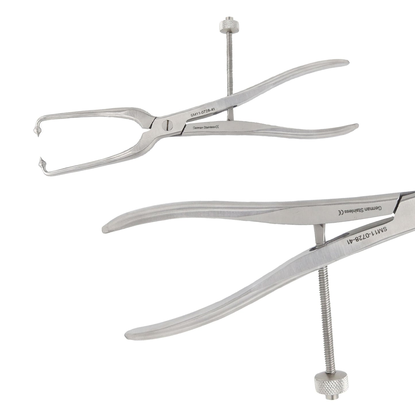 Pelvic Reduction Forceps 41cm Long Pointed Ball Tips