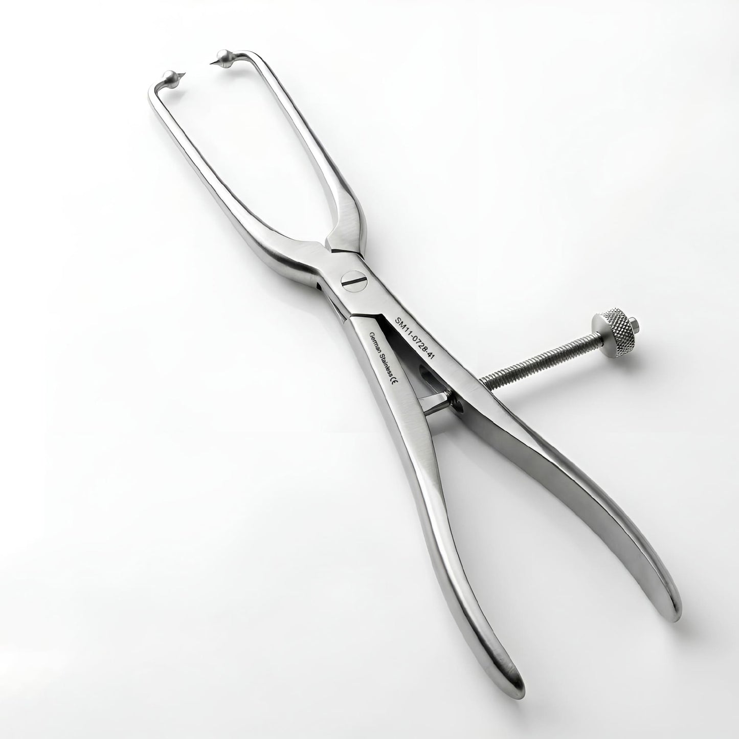 Pelvic Reduction Forceps 41cm Long Pointed Ball Tips
