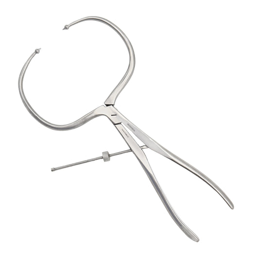 Periarticular Reduction Forceps 38cm Straight Pointed Ball Tip | Orthopedic Surgical Clamp