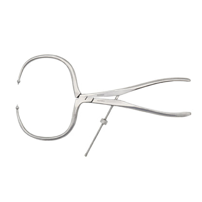 Periarticular Reduction Forceps 38cm Straight Pointed Ball Tip | Orthopedic Surgical Clamp