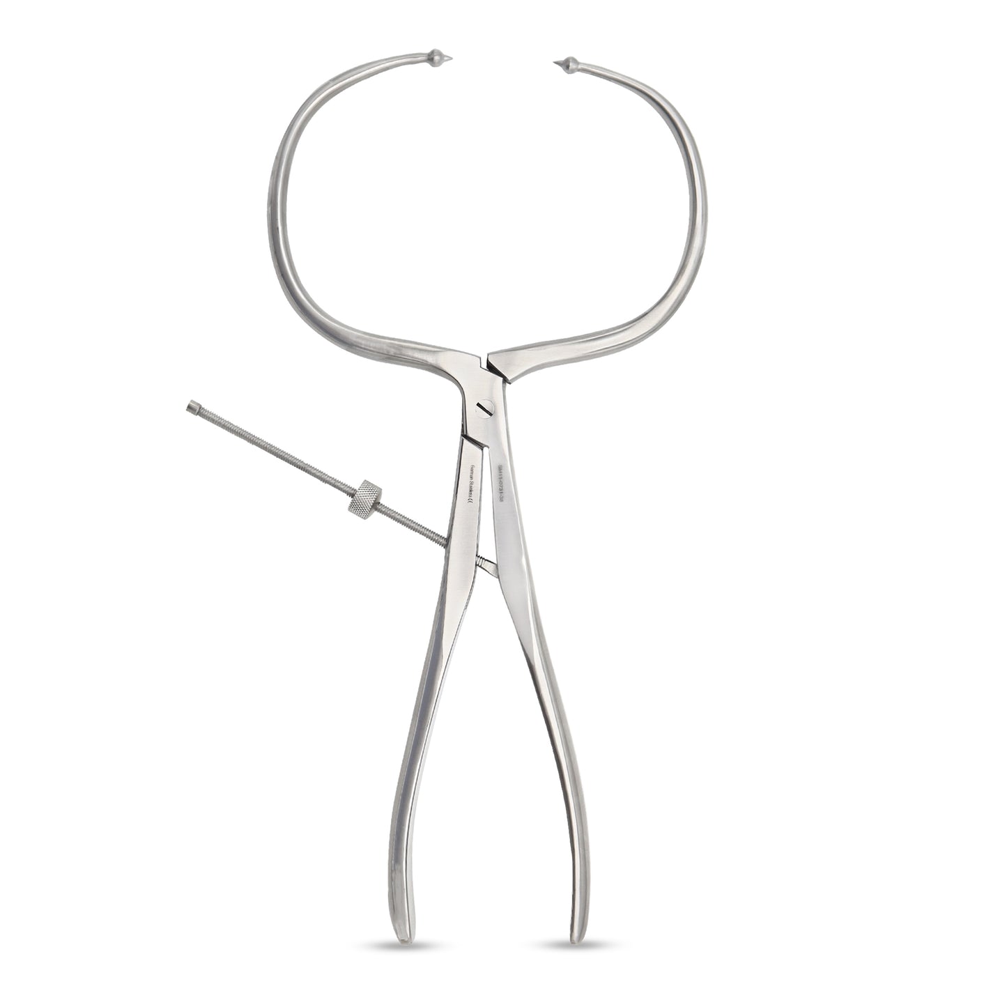 Periarticular Reduction Forceps 38cm Straight Pointed Ball Tip | Orthopedic Surgical Clamp