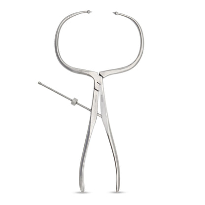 Periarticular Reduction Forceps 38cm Straight Pointed Ball Tip | Orthopedic Surgical Clamp