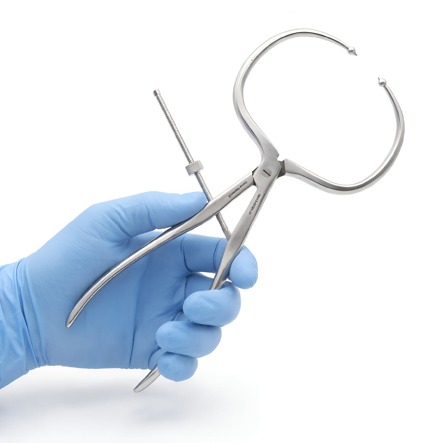 Periarticular Reduction Forceps 38cm Straight Pointed Ball Tip | Orthopedic Surgical Clamp