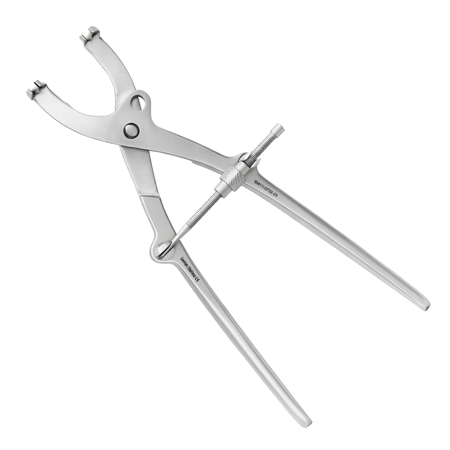 Pelvic Reduction Forceps Adjustable Jaws for Screws – 25cm