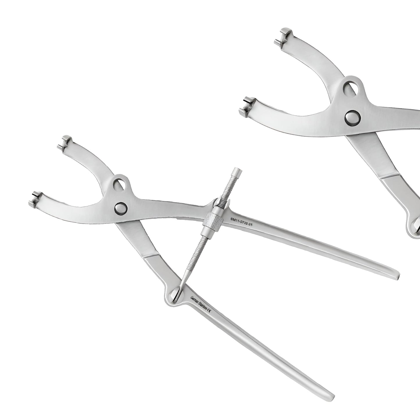 Pelvic Reduction Forceps Adjustable Jaws for Screws – 25cm