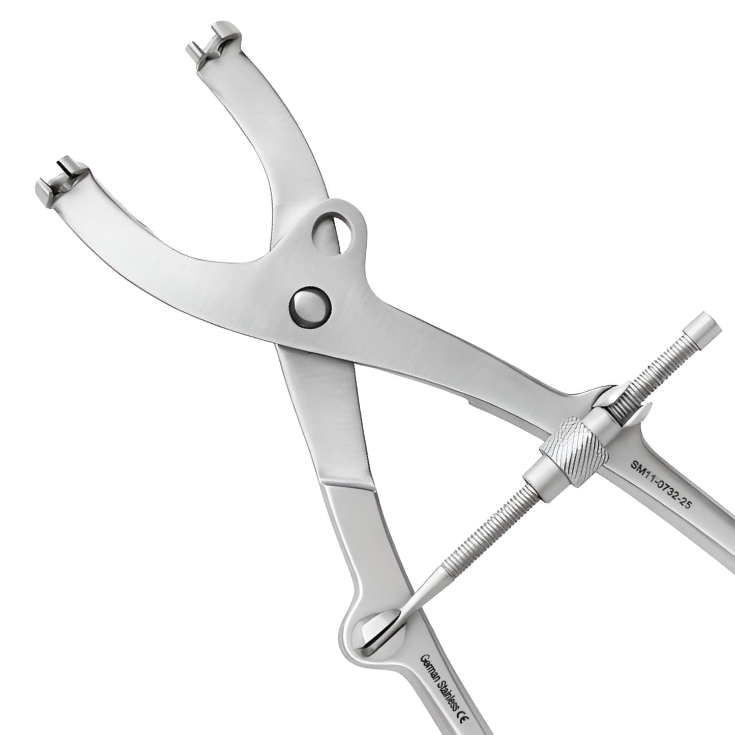 Pelvic Reduction Forceps Adjustable Jaws for Screws – 25cm