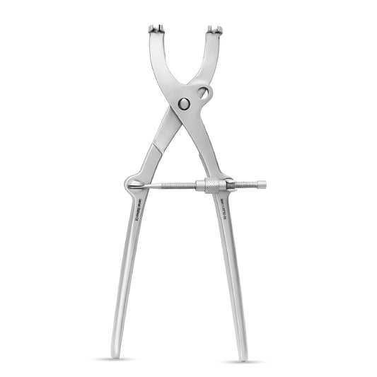 Pelvic Reduction Forceps with Adjustable Jaws for Screws – 33cm