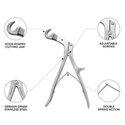 Giertz-Stille Rib Shear – 25cm / 250mm | Angled Surgical Rib Cutter