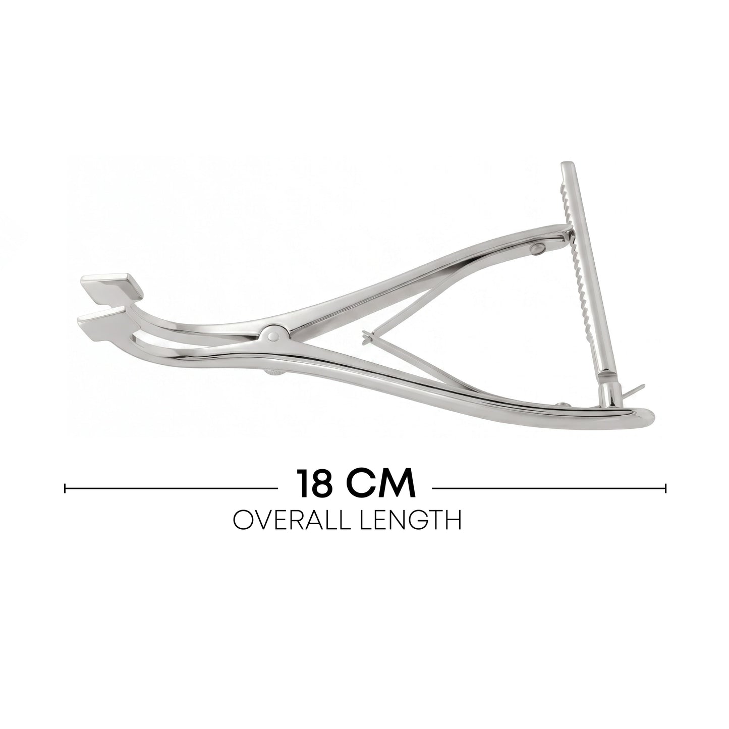 Calcaneal Spreader with Smooth Pads – 15×12mm, 18cm / 7"