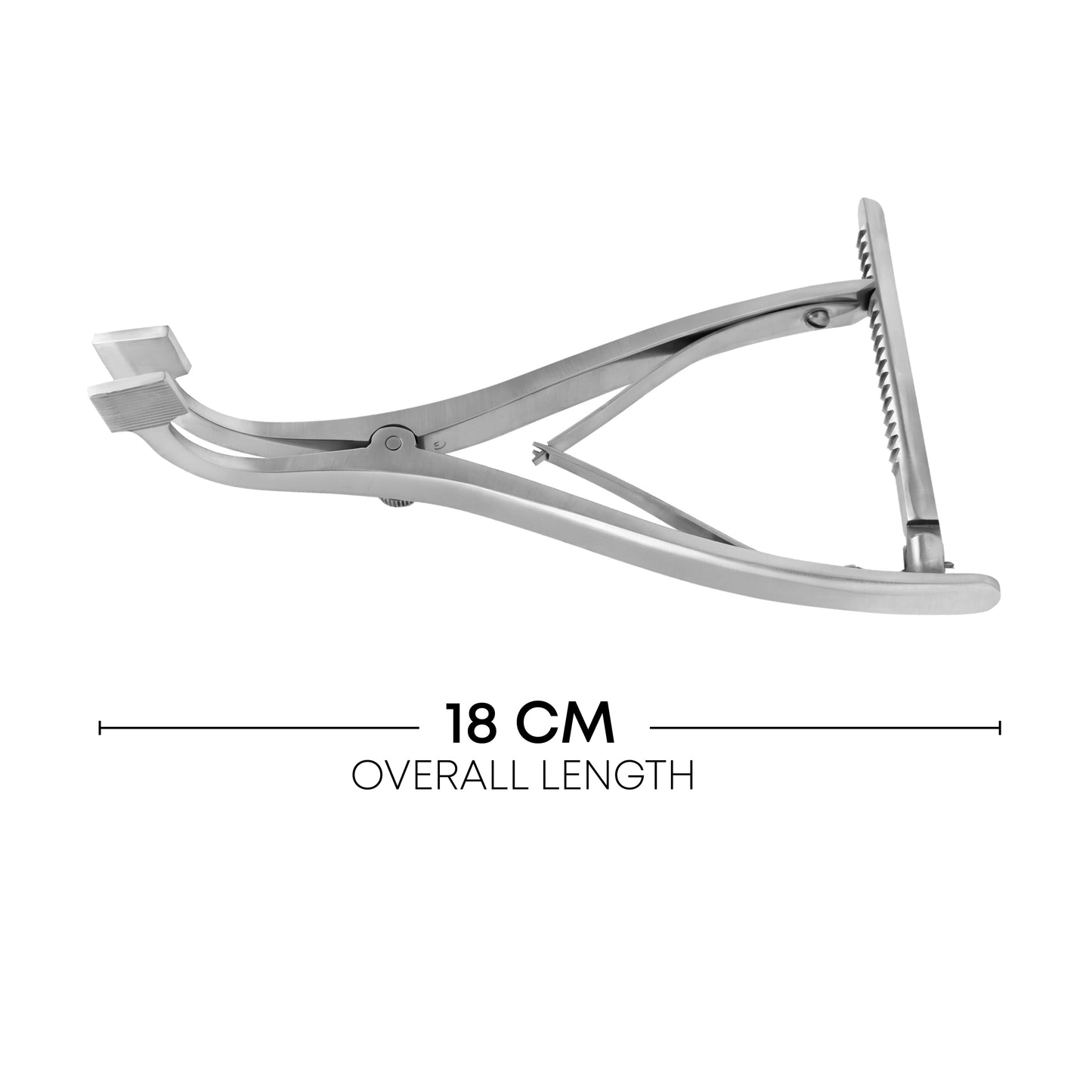 Calcaneal Spreader 18cm with Grooved Pads 15x12mm