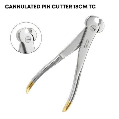 Cannulated Pin Cutter 18cm TC | Orthopedic Surgical Pin & Wire Cutter