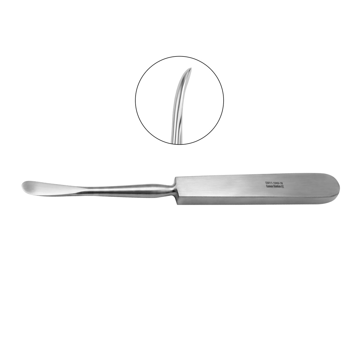 Hoen Periosteal Elevator 18cm – 8mm Straight Orthopedic Surgical Elevator