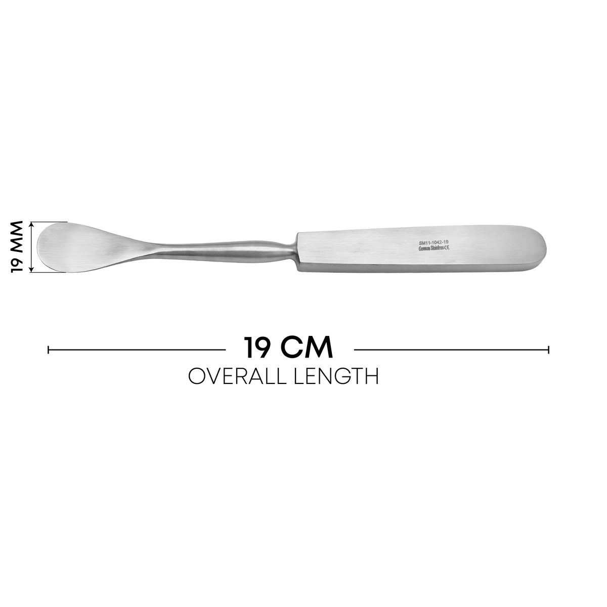 Hoen Periosteal Elevator – 19mm Wide Tip, 19cm / 7½" Stainless Steel