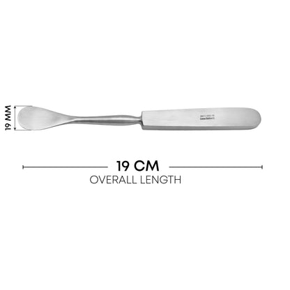 Hoen Periosteal Elevator – 19mm Wide Tip, 19cm / 7½" Stainless Steel