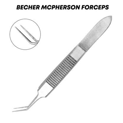 Bechert-McPherson Forceps – Angled 10 mm, 85 mm