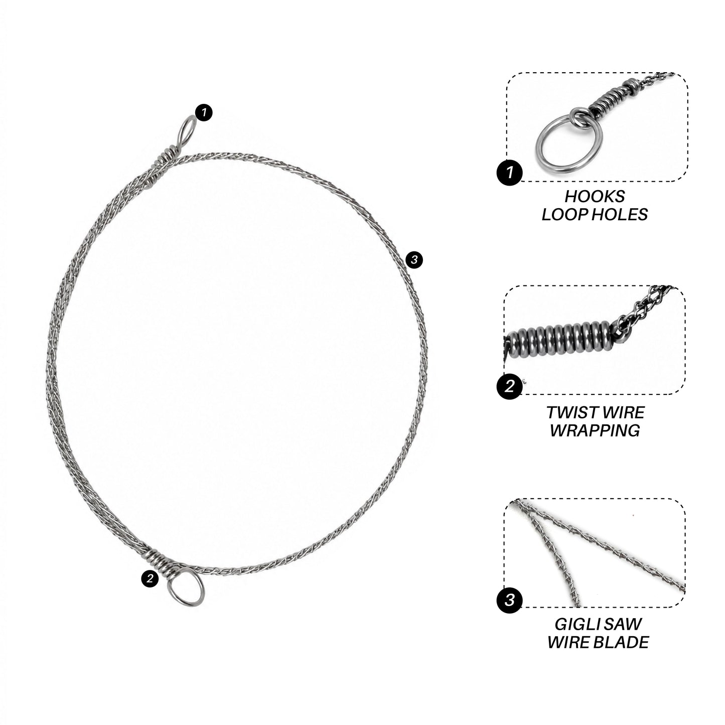 Gigli Saw Wire – 30cm & 50cm Flexible Orthopedic Bone Saw