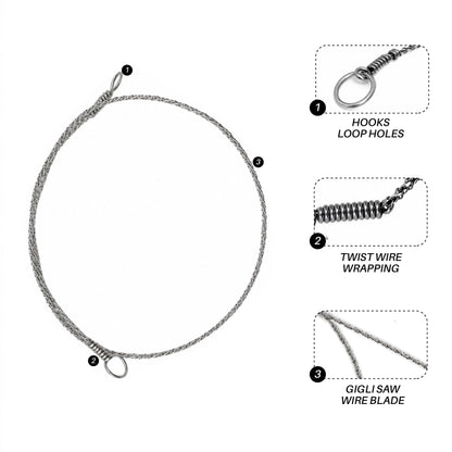 Gigli Saw Wire – 30cm & 50cm Flexible Orthopedic Bone Saw