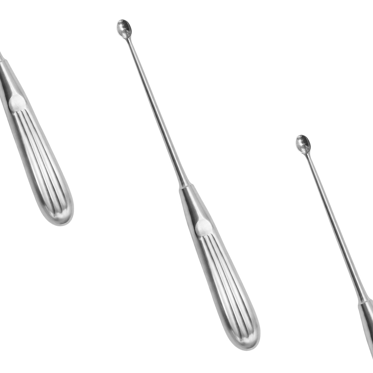 Halle Bone Curette – Oval Malleable Shaft Hollow Handle