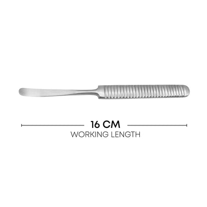 Kahre-Williger Periosteal Elevator 16cm / 6¼" – Solid, Curved Rounded Tip