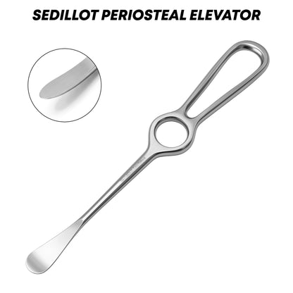 Sedillot Periosteal Elevator 22cm / 8¾" – 15mm Tip Orthopedic Surgical Instrument