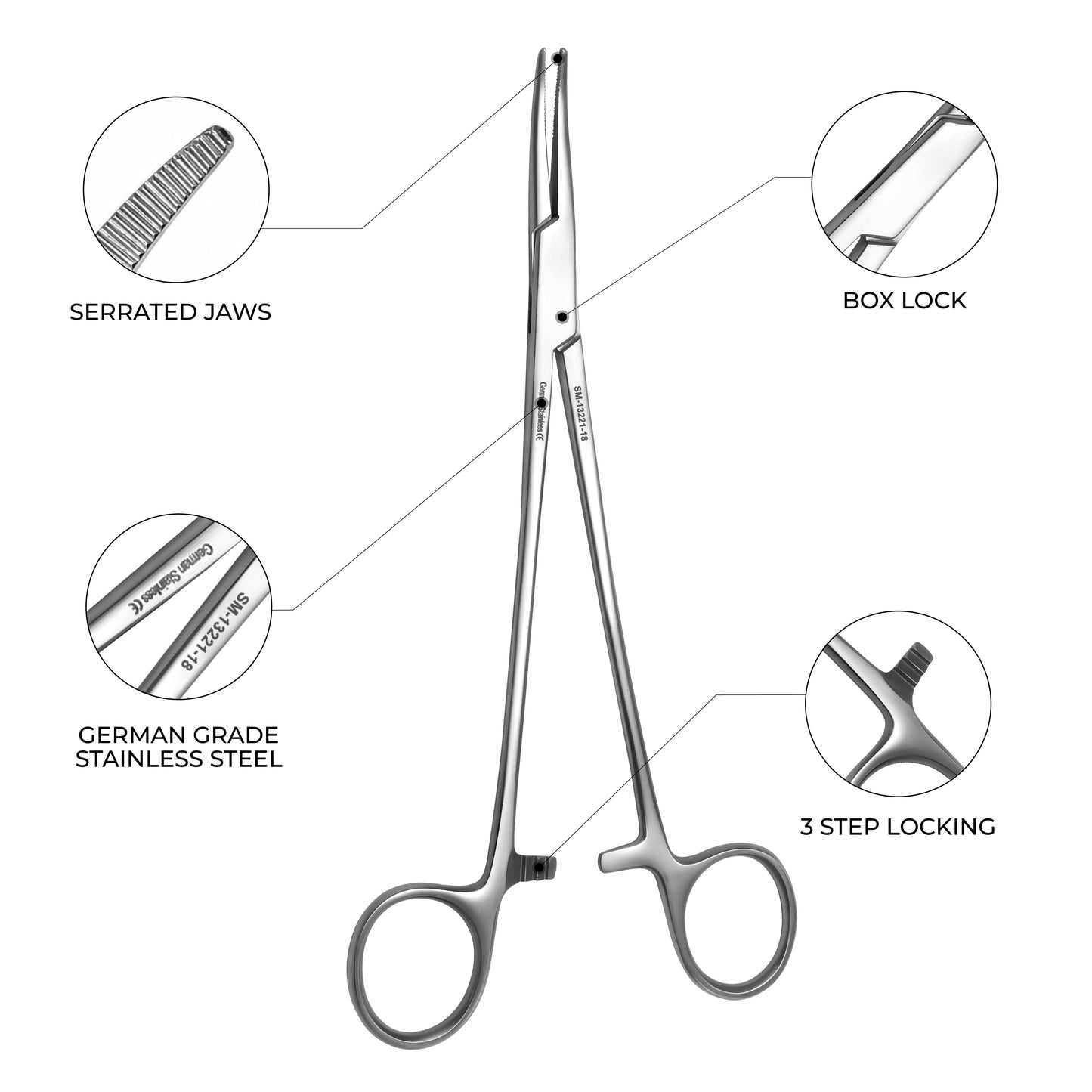 Halsted-Mosquito Hemostatic Forceps – Straight 18cm / 7"