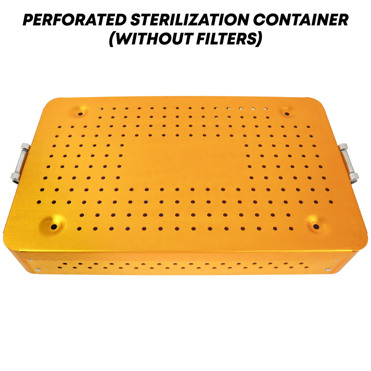 Slim Perforated Sterilization Container – 400 × 250 × 62 mm