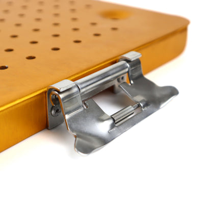 Slim Perforated Sterilization Container – 400 × 250 × 62 mm