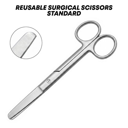 Reusable Standard Operating Scissors 14.5cm Straight – Blunt/Blunt
