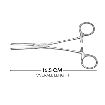 Tubing Clamp Forceps 16.5cm / 6½" – Smooth Jaw Ratchet Clamp