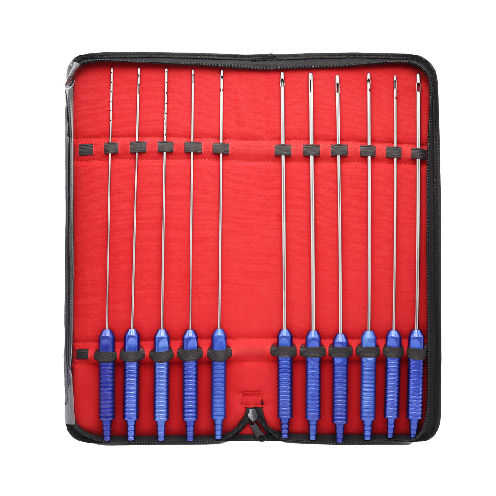 11 Pcs Liposuction Cannulas Sets