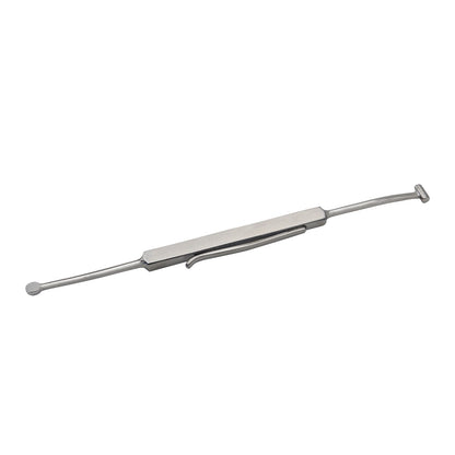 Schocket Scleral Depressor Double-Ended 137 mm – Teardrop & Bar Tips