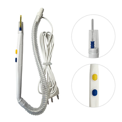 Disposable Electrosurgical Cautery Pencil with Smoke Evacuation Tube